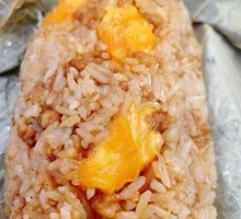 Salted Egg and Minced Pork Lotus Leaf Rice