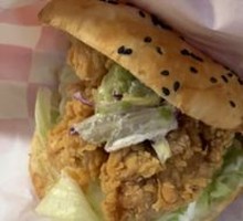 Spicy Chicken Leg Chinese Burger