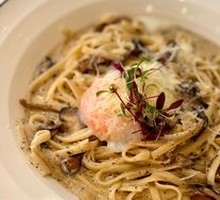 Truffle Poached Egg Creamy Flat Pasta