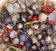 Stir-fried Clams in Plum Sauce