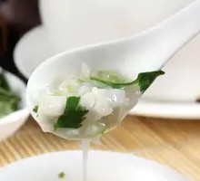 Stone Bass and Shrimp Porridge