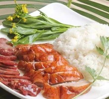 Roast Duck with Barbecue Pork