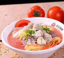 Five-Grain Tomato Pork Meatball Noodles