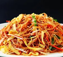 Stir-Fried Rice Noodles with Three Threads