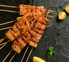 Grilled Pork Belly Skewers