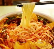 Ham Rice Noodles with Snail Soup