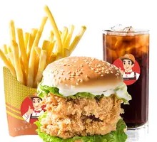 Crispy Chicken Leg Burger