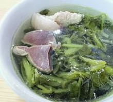 Bok Choy and Scallop Stewed with Preserved Pork Kidney