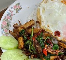 Thai Pork Fried Rice with Squid