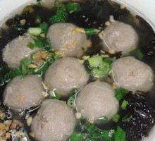 Seaweed and Beef Ball Soup