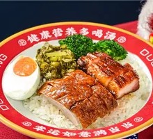 Braised BBQ Pork Rice with Roast Duck Rice
