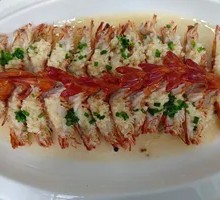 Steamed Black Tiger Prawn with Garlic Butter