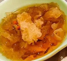 Silver Ear Fungus with Pear