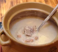 Salted Pork Bone Clay Pot Rice Porridge