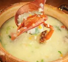 Shrimp and Crab Clay Pot Rice Porridge