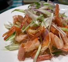 Green Onion and Sea Shrimp Salad