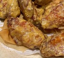 Salted Egg Yolk Baked Chicken Wings
