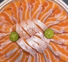 Norwegian Salmon Belly with Skin, Weighed to Order