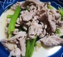 Stir-fried Pork with Chinese Mustard Greens