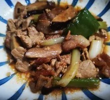 Scallion Stir-Fried with Pork