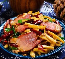Preserved Radish and Bacon Rice Bowl