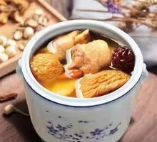 Hedgehog Mushroom and Old Chicken Soup