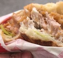 Spicy Chicken Leg Chinese Burger