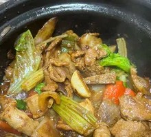 Pork Liver, Sausage and Lean Meat Casserole