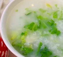 Bamboo Shoot and Greens Porridge
