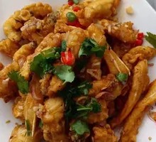 Salted Pepper Crispy Carp Fish Bones