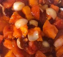 Special Fruit Papaya with Kidney Beans and Tomato