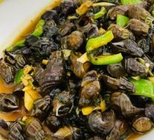 Bamboo Shoot and Snail Stir-fry with Perilla