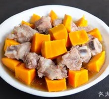 Steamed Spare Ribs with Pumpkin