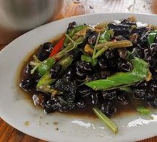 Bamboo Shoot and Mountain Snail Stir-fry with Perilla