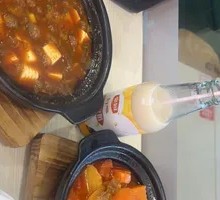 Tomato Beef Brisket Rice