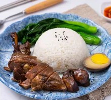 Braised Duck Leg with Rice