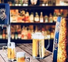 Tiger Draft Beer in Barrel