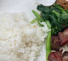 Honey-glazed Barbecue Pork and Salted Egg Rice