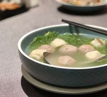 Sea Weed and Meatball Soup