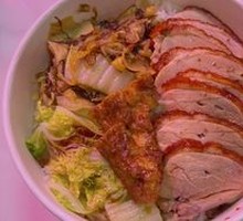 Spicy Pepper Pork Trotter and Roast Duck Rice