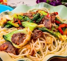 Mushroom and Beef Noodles
