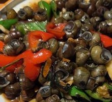 Stir-Fried Water Snails with Perilla