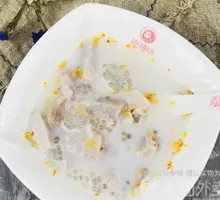 Coconut Jelly with Peach Gum and Pearl Rice Dessert