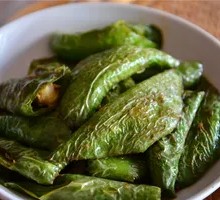 Braised Green Pepper with Tiger Stripes