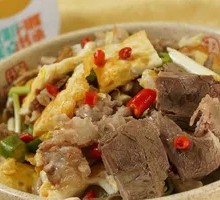 Shredded Pork with Fried Egg