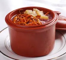 Bamboo Shoot and Pork Bone Soup with Cordyceps