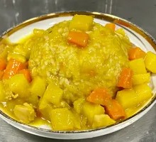 Curry Chicken and Potato Rice