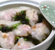 Nori and Shrimp Dumpling Soup