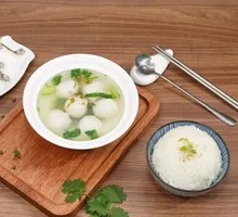 Pork Ball Soup Rice