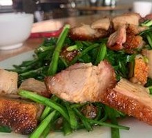 Stir-fried Pork Belly with Leeks